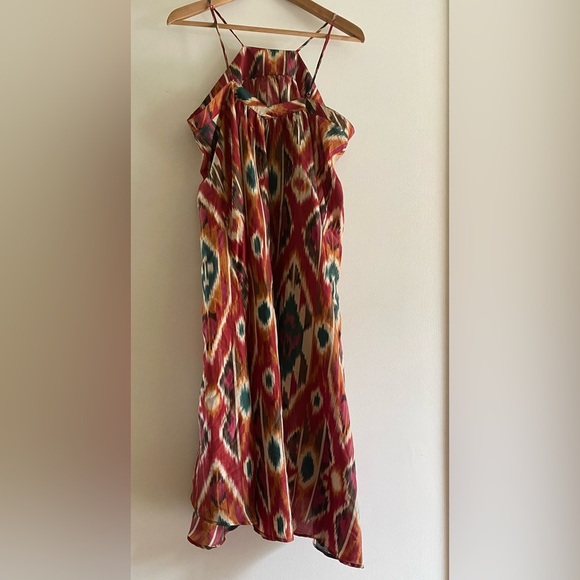 Anthropologie Silk Dress LARGE - Picture 2 of 9